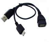 三星Note3 专用Micro USB3.0 OTG数据线带供电口接移动硬盘