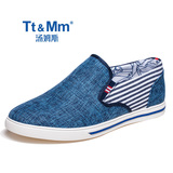 Tt&Mm/汤姆斯男鞋新款男士帆布鞋正品透气乐福鞋韩版休闲鞋潮板鞋