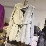 韩国2015秋冬季新款仿皮草毛毛马甲背心女士中长款气质外套上衣潮
