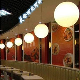 中山时尚艺术奶白玻璃圆球吊灯餐厅组合工程灯复式楼梯走廊巴台灯