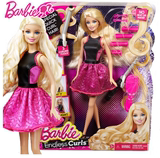 正品BARBIE芭比娃娃女孩玩具礼盒芭比梦幻美发套BMC01广告款