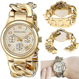 美国正品代购Michael Kors MK3131王菲款女士手链缠绕式金色手表