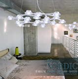 北欧创意个性餐厅吊灯现代简约客厅卧室梅花艺术led繁星吧台吊灯