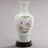 194景德镇陶瓷花瓶粉彩瓷器花瓶摆件客厅插花瓷瓶家居装饰品摆件
