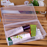 大容量桌面收纳盒 手提塑料化妆品收纳盒首饰盒旅行必备药盒外盒