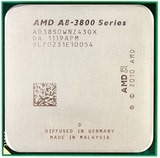 AMD A8-3850 FM1四核CPU 集成HD6550D显卡GPU 4核2.9G