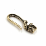 手制纯铜 骷髅头钥匙钩复古创意礼物皮带黄铜圈锁链送礼