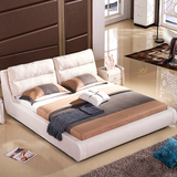 布艺床现代简约时尚可拆洗布床1.8米1.5米小户型双人榻榻米软体床