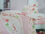 漂亮小妞  窗帘被罩床单儿童床品卡通纯棉布料  免费加工批布