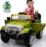 贝瑞佳儿童电动车宝宝玩具车可座双驱越野车带遥控四轮汽车牧马人