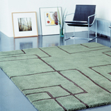 家居客厅卧室床边茶几纯手工羊毛地毯简约抽象满铺加厚丝定制正品