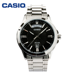 正品casio卡西欧 男士手表 商务休闲简约钢带男表 MTP-1381D-1A