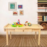 儿童学习桌实木组装写字桌幼儿园宝宝书桌绘画桌支腿小桌子