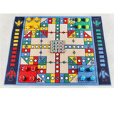 豪华版飞行棋围棋象棋地毯 超大号亲子游戏毯子地垫 儿童玩具
