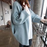 2016春装新款韩版蝙蝠袖大码宽松显瘦加厚毛衣针织开衫女装潮外套