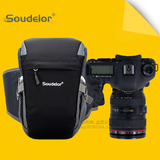 时尚单肩摄影包腰包斜跨包三角包专业单反相机包佳能70d 5d3 d710