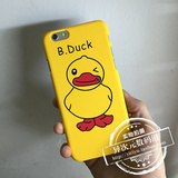 韩国可爱大黄鸭iPhone6s plus手机壳卡通小鸭子苹果5s磨砂硬壳潮