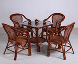 藤椅 藤椅子茶几组合 藤椅子五件套 三件套 高档印尼藤制