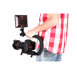 DV/单反/ 手持摄像支架 手提LED灯视频拍摄支架 提手 稳定器