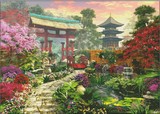 津凤彩色十字绣图纸重绘源文件HAE DOM 102 Japan Garden日式花园