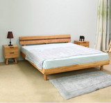 日式宜家1.5/1.8米实木床简约现代双人床白橡木卧室家具特价环保