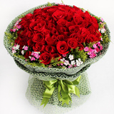 99朵红玫瑰花求婚表白花束鲜花速递北京同上海城花店订花送花上门