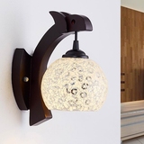 现代实木床头灯LED墙壁灯卧室灯创意led墙壁灯卧室客厅楼梯灯工程