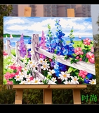 植物花卉大幅卡通动漫手绘填色装饰【梵彩】diy数字油画客厅风景