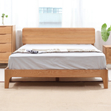 北欧童话日式1.5/1.8米纯实木白橡木双人床环保卧室家具欧式现代