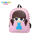 咔米嗒韩版新款儿童包包幼儿园双肩包女童时尚小背包出游上学书包