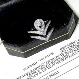 韩版明星款组合套装戒S925纯银戒指水滴皇冠弧形两件套生日礼物女