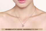 S99纯银时尚一颗粒天然淡水珍珠项链短款锁骨链女