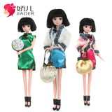 娇儿中国旗袍美少女古装系列古风芭比洋娃娃套装礼物女孩玩具收藏