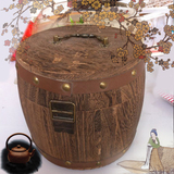 特价木制茶叶罐茶叶包装盒礼品茶叶桶 茶桶 实木密封收纳桶批发