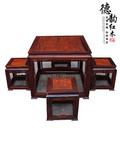 老挝大红酸枝八仙桌交趾黄檀四方餐桌棋牌桌实木休闲茶桌红木家具