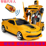 正版变形金刚4擎天柱大黄蜂大号汽车机器人模型男孩电动遥控玩具