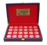 中国航天事业创建60周年彩金纪念大全套 携手航天25枚金钞 收藏品