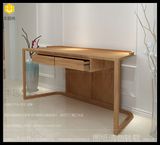北欧简约实木书桌办公桌胡桃木色书桌创意书桌定制办公桌定制书桌