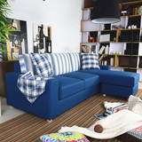 简约现代客厅 小户型沙发 棉麻布艺沙发三人双人 可拆洗沙发组合