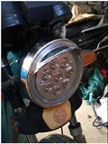 形前大灯内置40瓦电动三轮车摩托车LED大灯雅马哈天剑太子改装圆