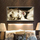 欧式油画客厅人物装饰画手绘画现代时尚家居卧室床头挂画名人梦露