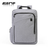 ESNF男士背包双肩包时尚潮流青年双层手提包防泼水书包商务电脑包