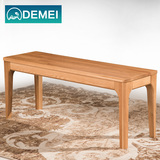DEMEI 纯实木长凳白橡木长条凳现代北欧式日式家具组合环保床尾凳
