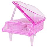 3D立体水晶拼图LED闪光音乐钢琴拼装模型益智玩具生日礼物送女友