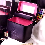 韩国3CE手提化妆箱 大容量高档化妆品收纳包 专业洗漱包化妆包