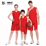 新款篮球服套装男女训练运动服儿童篮球服学生球衣队服背心印字号