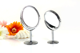 化妆镜子 迷你台式双面化妆镜桌面梳妆镜放大 便携复古小镜子