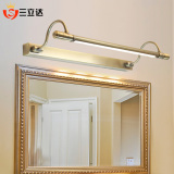 简欧式镜前灯led浴室 美式复古卫生间镜柜灯 现代简约镜箱灯具