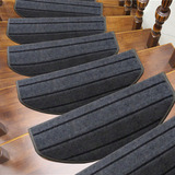 家居实木楼梯垫免胶自粘楼梯地毯定制旋转楼梯踏步垫防滑地垫脚垫