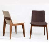 北欧实木水曲柳餐椅现代简约欧式休闲椅子创意咖啡椅时尚餐桌椅子